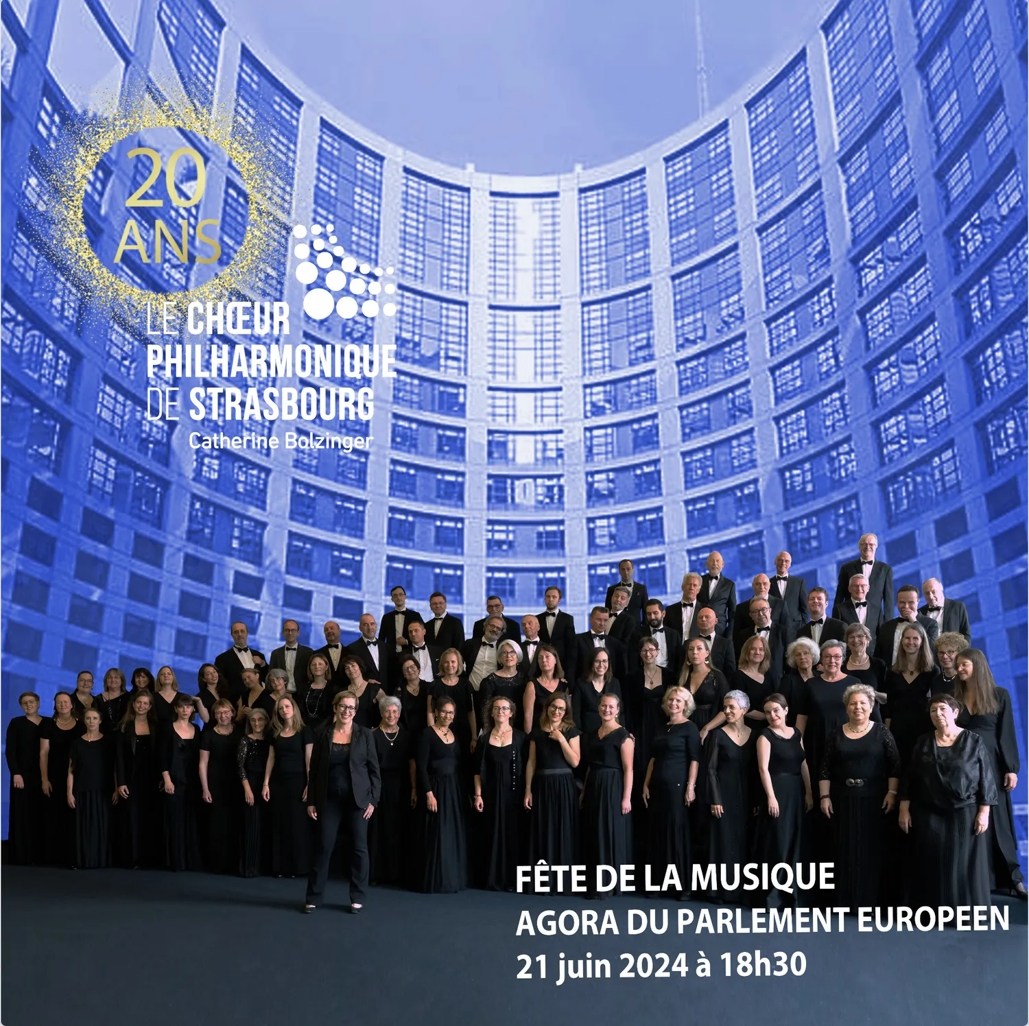 Image qui illustre: Musique à l’Agora, le Choeur philharmonique de Strasbourg au Parlement européen à Strasbourg - 0