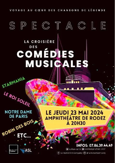 Image qui illustre: Spectacle : La Croisière Des Comédies Musicales à Rodez - 0