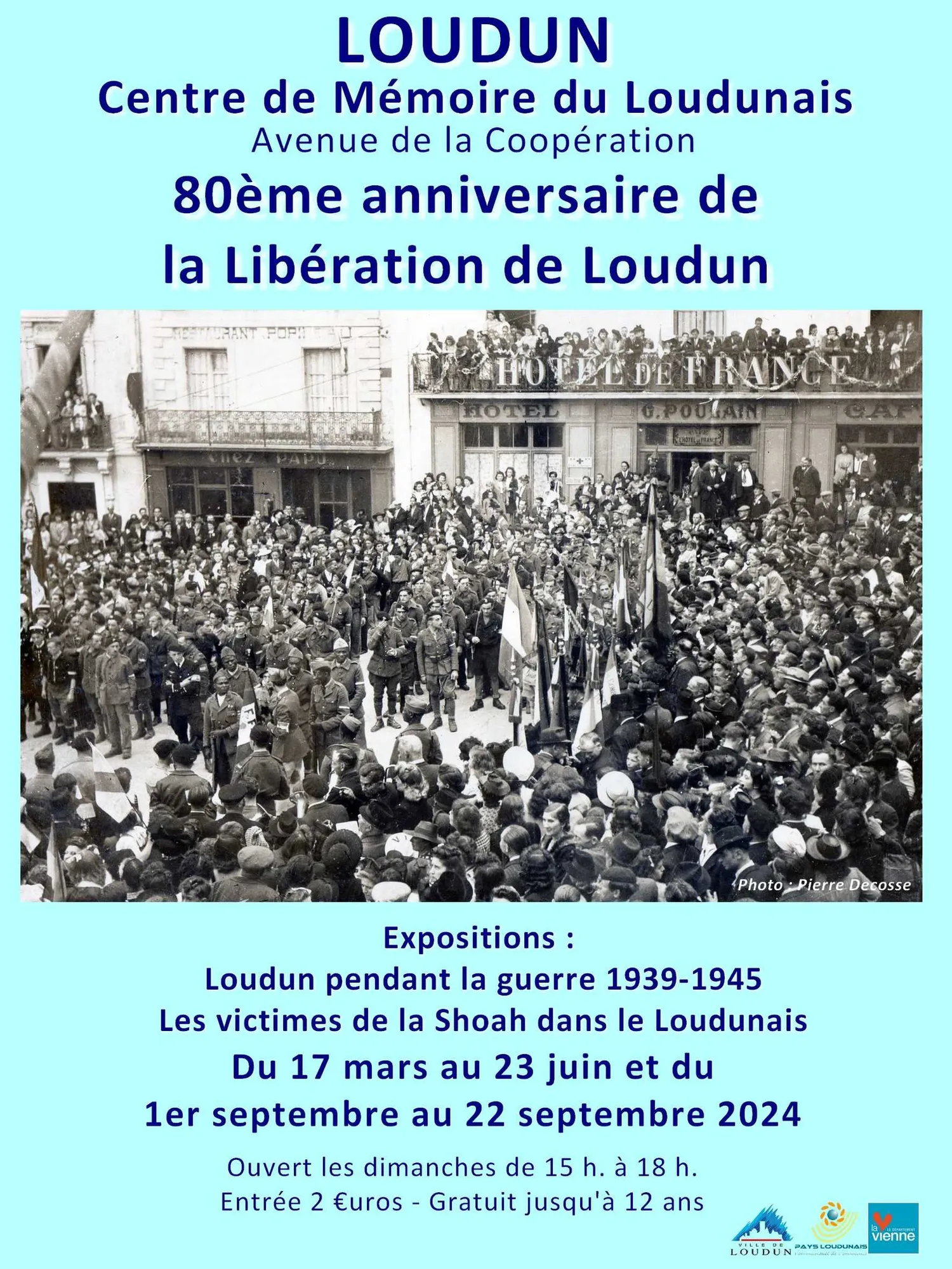 Image qui illustre: Exposition "80ème anniversaire de la Libération de Loudun" à Loudun - 0