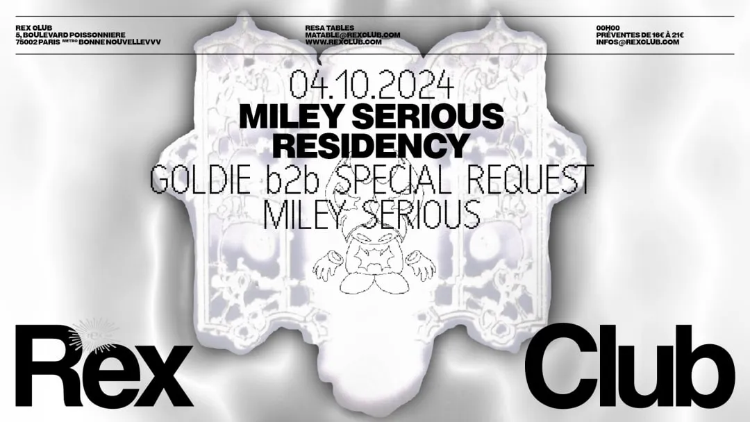 Image qui illustre: Miley Serious Residency: Goldie b2b Special Request, Miley à Paris - 0