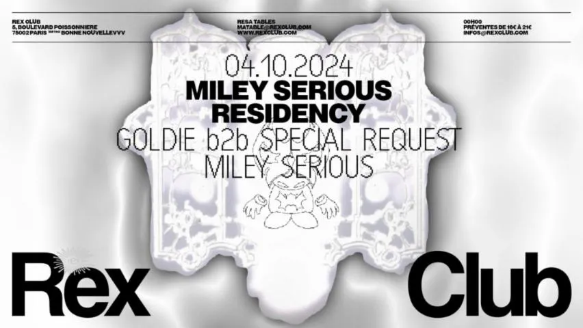 Image qui illustre: Miley Serious Residency: Goldie b2b Special Request, Miley