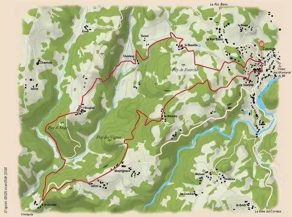 Image qui illustre: Entre les rivières Corrèze et Menaude