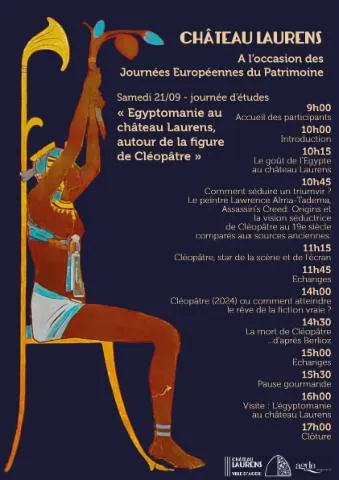 Image qui illustre: Journée d'études :  L'égyptomanie au château Laurens autour de la figure de Cléopâtre