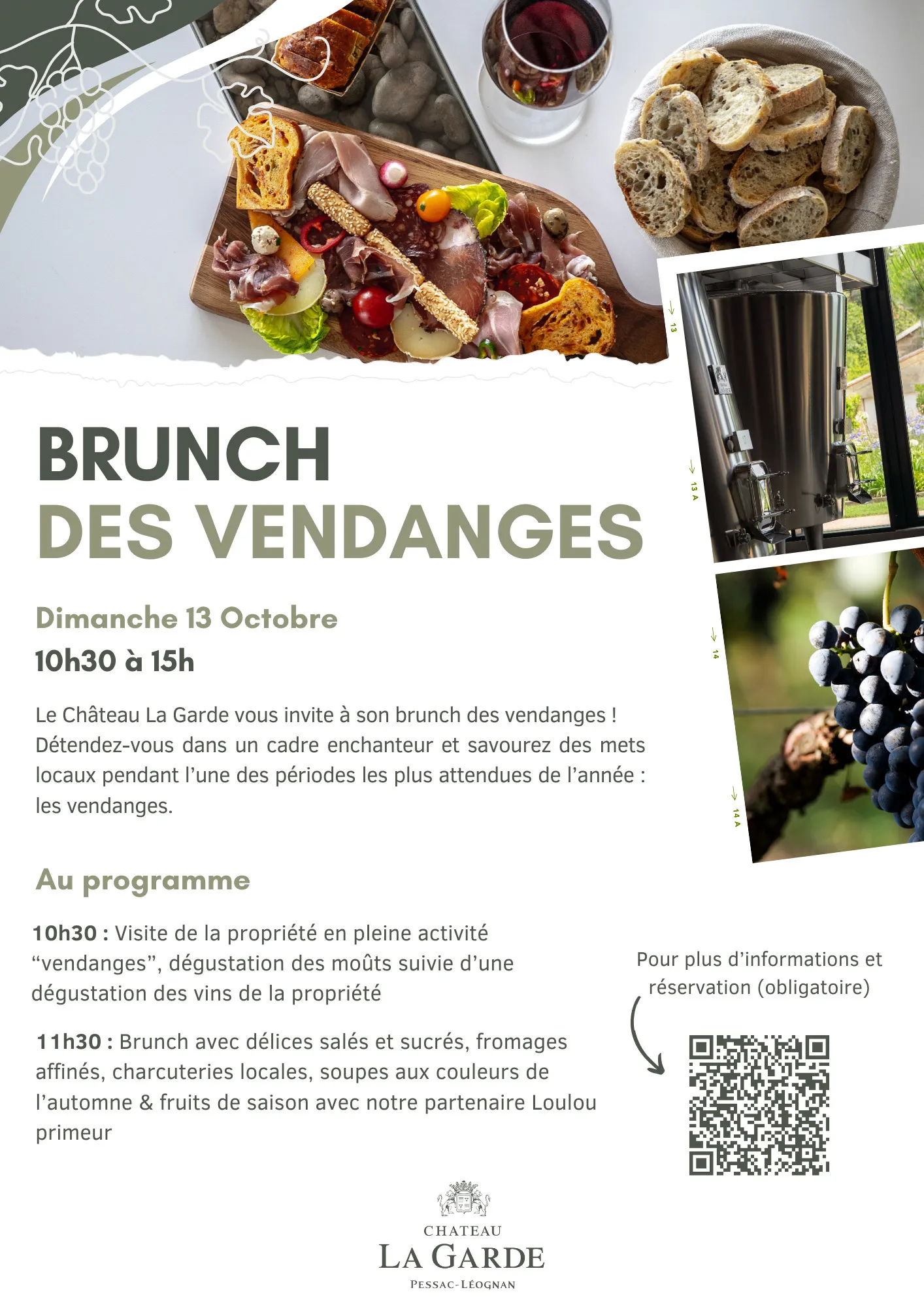 Image qui illustre: Brunch des vendanges au Château La Garde à Martillac - 0