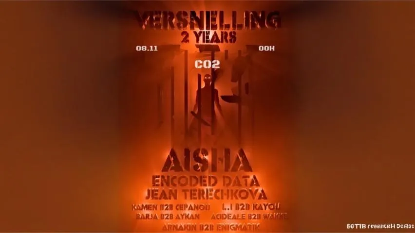 Image qui illustre: VERSNELLING 2YEARS | CO2 AISHA,ENCODED DATA,JEAN TERECHKOVA