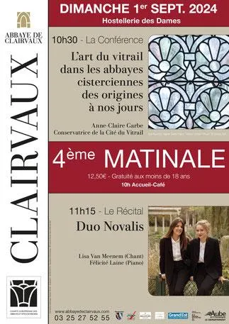 Image qui illustre: Les Matinales De Clairvaux - Quatrième