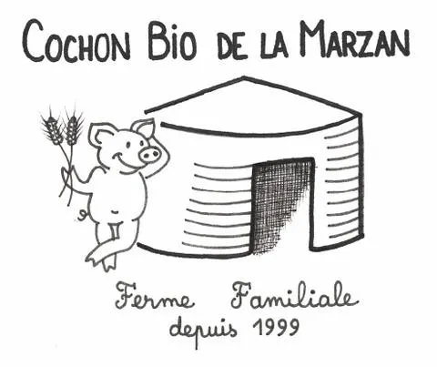 Image qui illustre: Le Cochon Bio De La Marzan