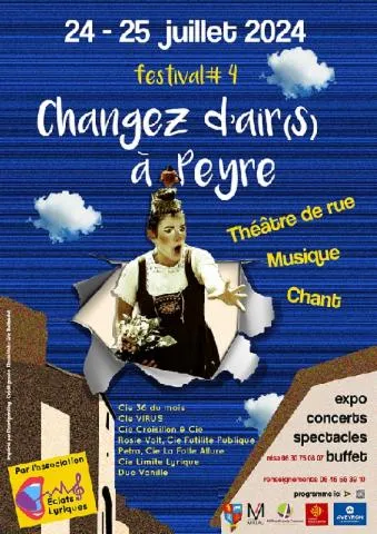 Image qui illustre: Festival " Changez D'air' S... À Peyre - Festival Lyrique De Rue