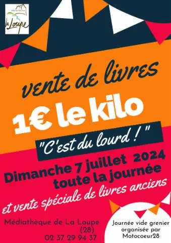 Image qui illustre: Vente De Livres Au Kilo !