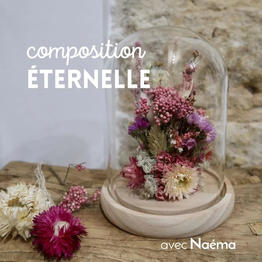 Image du carousel qui illustre: Créez votre cloche de fleurs séchées à Paris