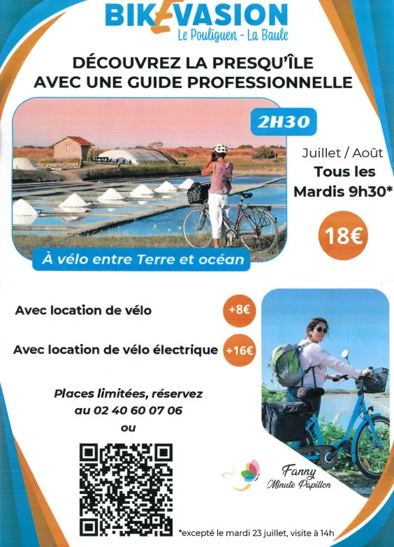 Image du carousel qui illustre: Bike Evasion - Balade vélo entre terre et océan avec guide à La Baule-Escoublac