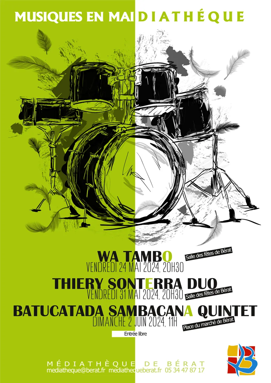 Image du carousel qui illustre: 6eme Festival Musiques-en-mai/diatheque : "wa Tambo" à Bérat