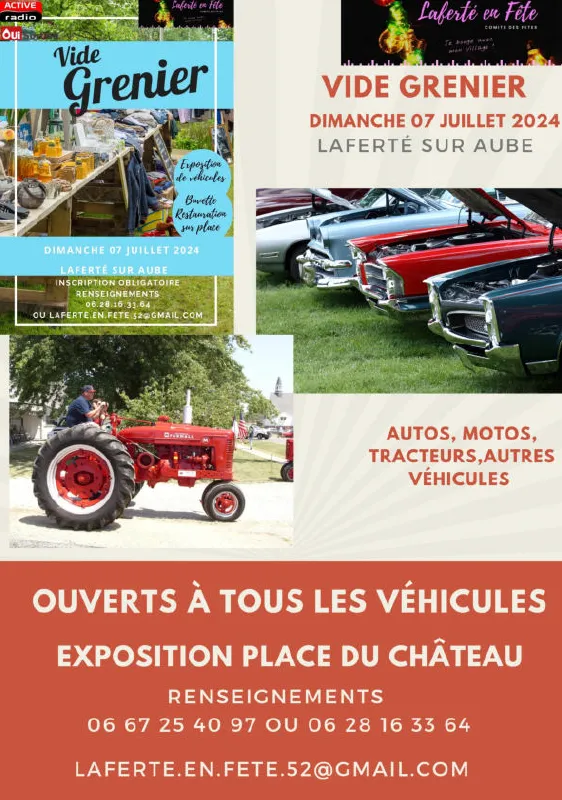 Image du carousel qui illustre: Vide Grenier - Exposition De Vehicules à Laferté-sur-Aube