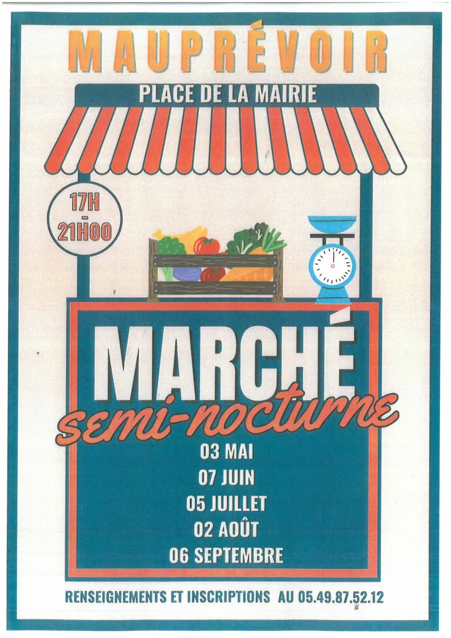 Image du carousel qui illustre: MARCHÉ SEMI-NOCTURNE à Mauprévoir