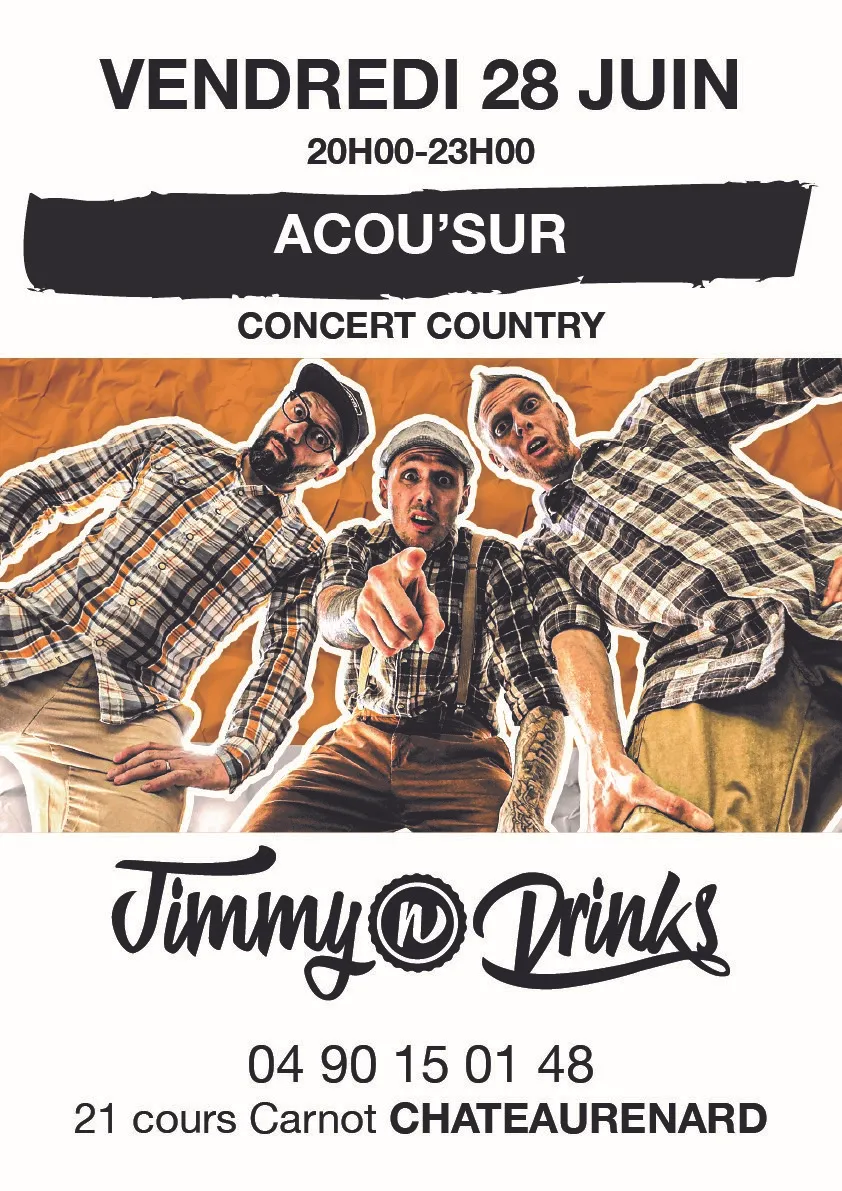 Image du carousel qui illustre: Concert "acou’sur" Chez Jimmy N Drinks à Châteaurenard