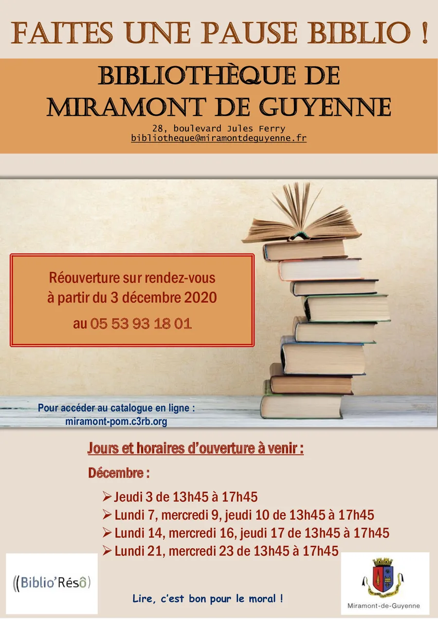 Image du carousel qui illustre: Médiathèque Municipale à Miramont-de-Guyenne