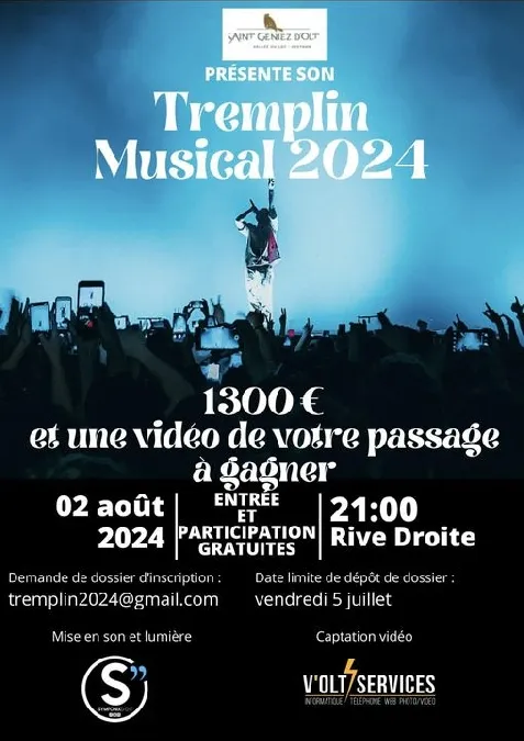 Image du carousel qui illustre: Tremplin Musical 2024 à Saint Geniez d'Olt et d'Aubrac