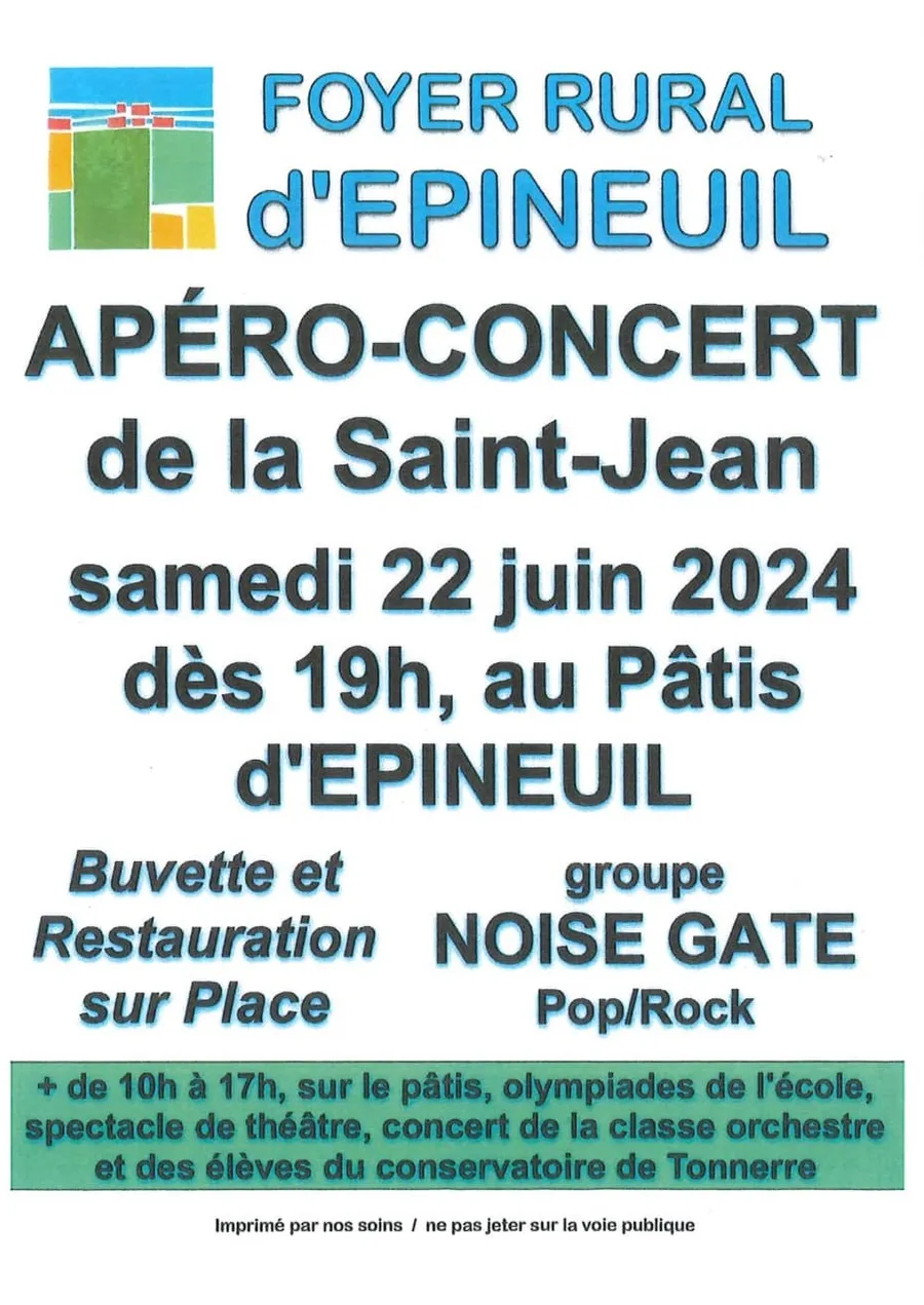 Image du carousel qui illustre: Apéro-concert de la Saint-Jean à Épineuil