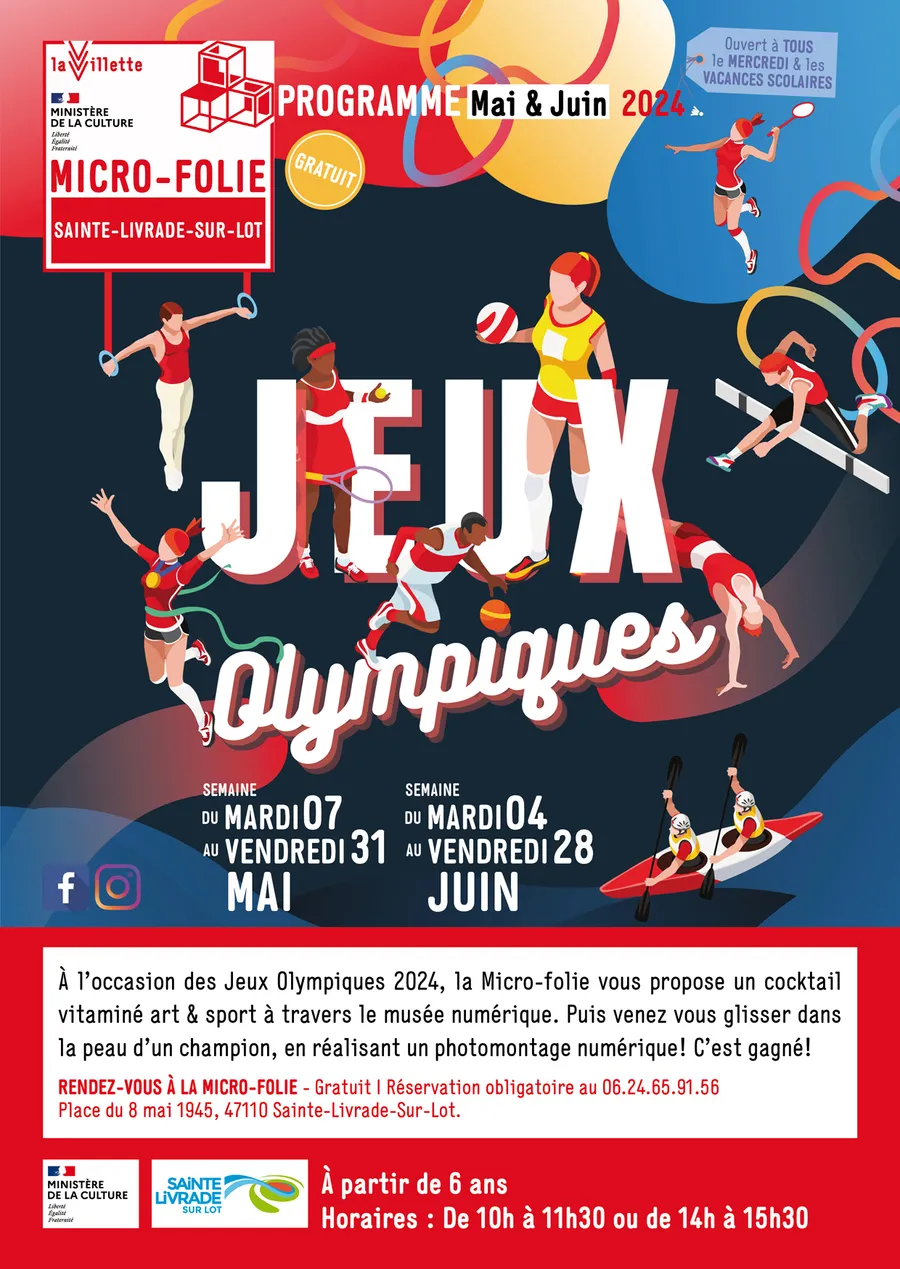 Image du carousel qui illustre: Micro-folie : Jeux Olympiques 2024 à Sainte-Livrade-sur-Lot