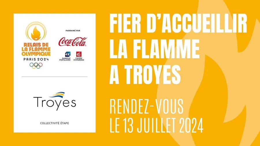 Image du carousel qui illustre: La Flamme Olympique Brillera À Troyes ! à Troyes