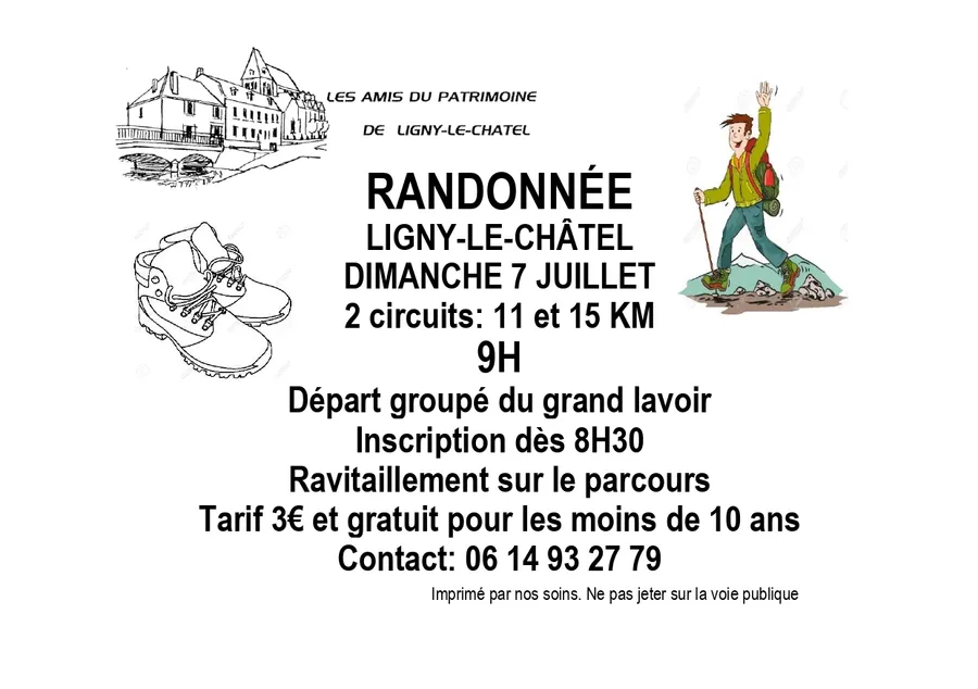 Image du carousel qui illustre: Randonnée à Ligny-le-Châtel
