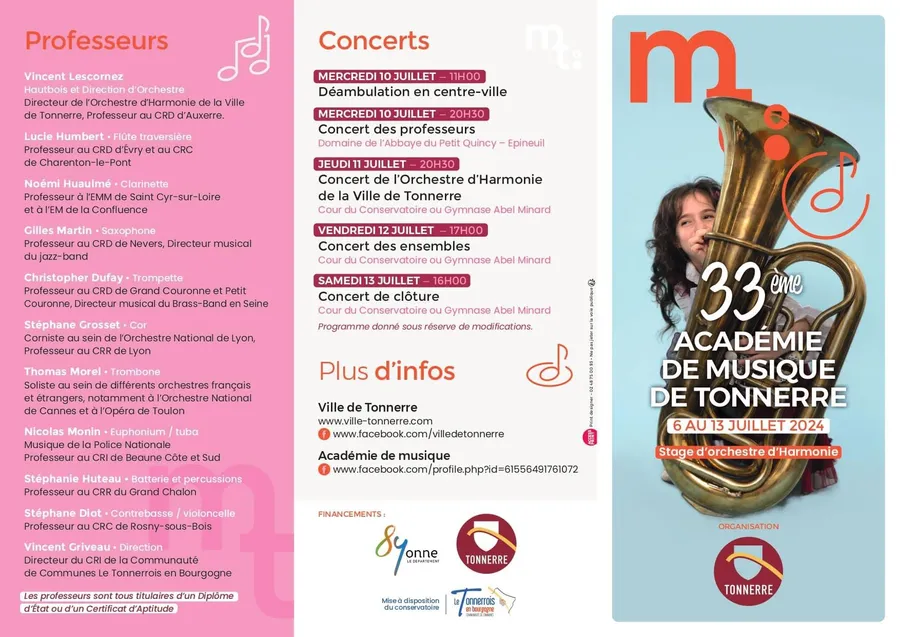 Image du carousel qui illustre: 33ème Académie de Musique de Tonnerre à Tonnerre