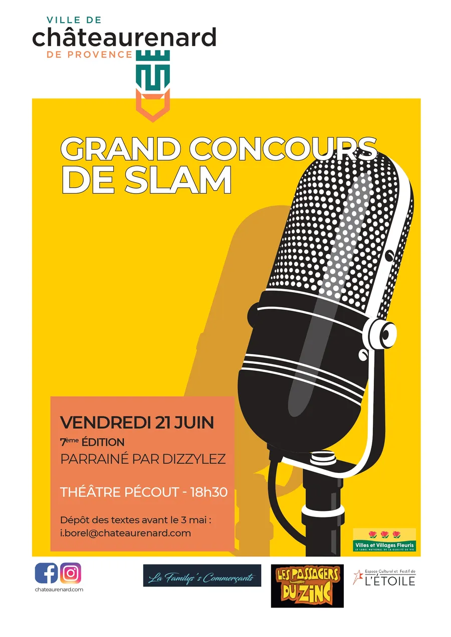Image du carousel qui illustre: Concours De Slam à Châteaurenard