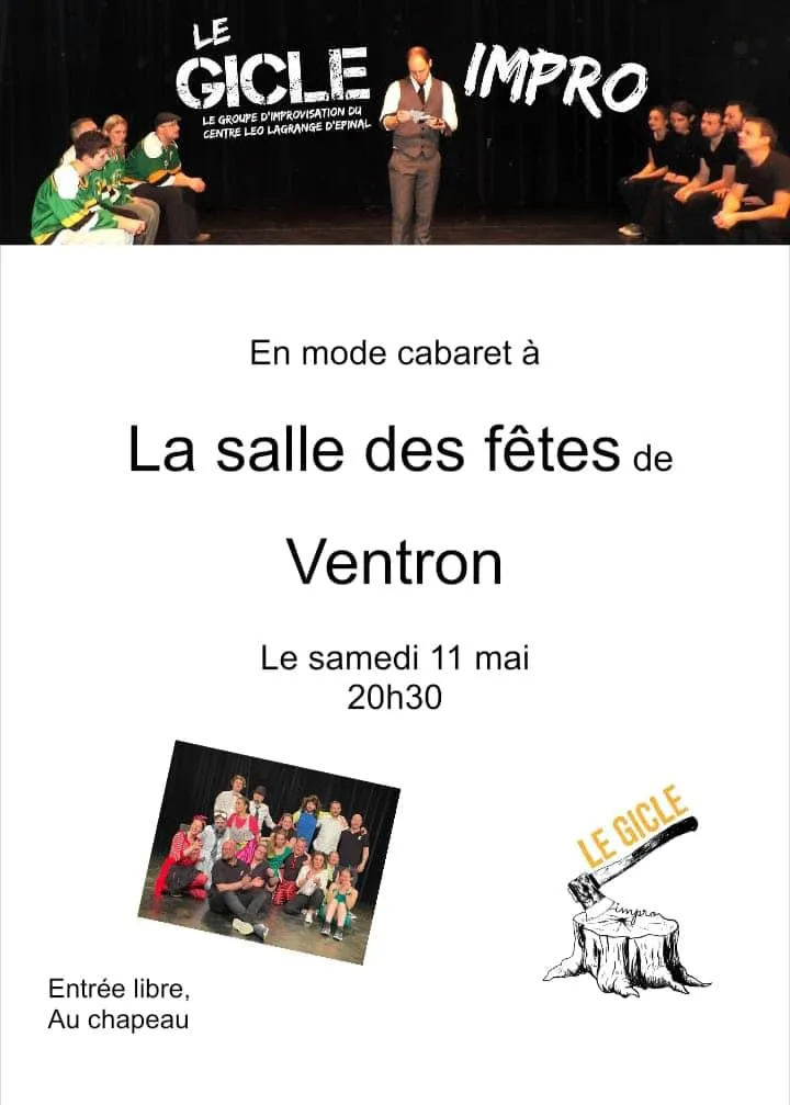 Image du carousel qui illustre: Spectacle - Le Gicle Impro En Mode Cabaret à Ventron