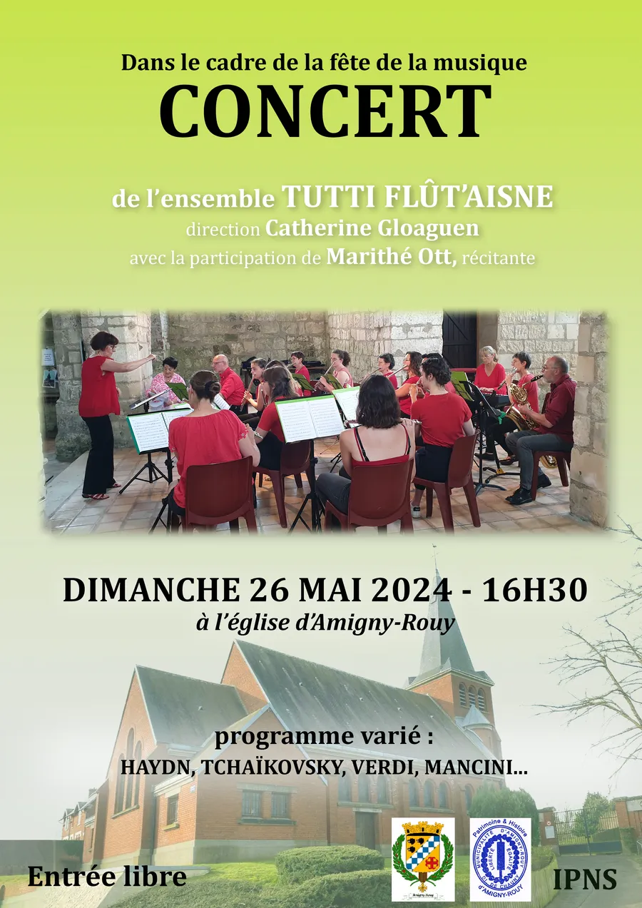 Image du carousel qui illustre: Concert De L'ensemble Tutti Flût'aisne à Amigny-Rouy