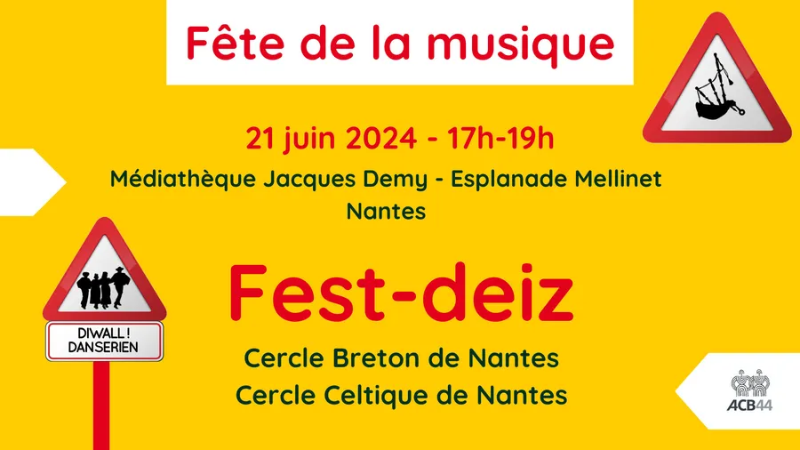 Image du carousel qui illustre: Fest-deiz de la Fête de la musique à Nantes