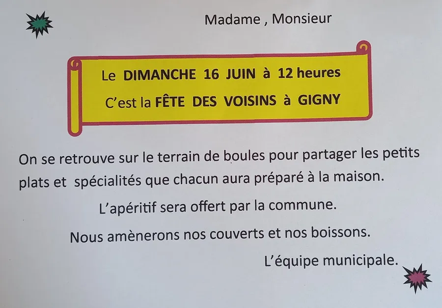 Image du carousel qui illustre: Fête des voisins à Gigny