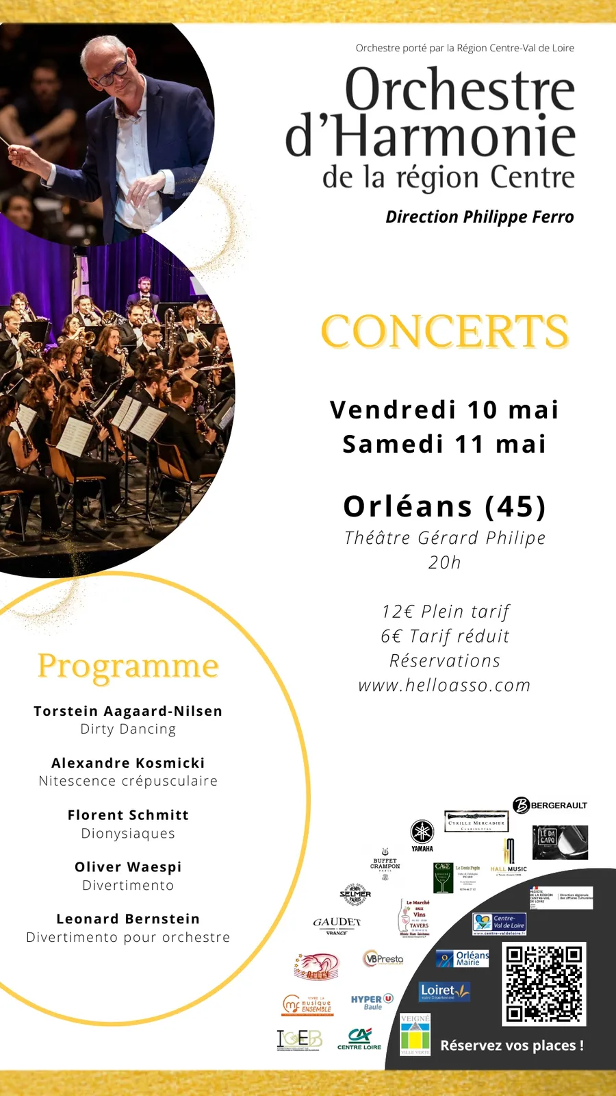 Image du carousel qui illustre: Concert De L'orchestre D'harmonie De La Région Centre à Orléans