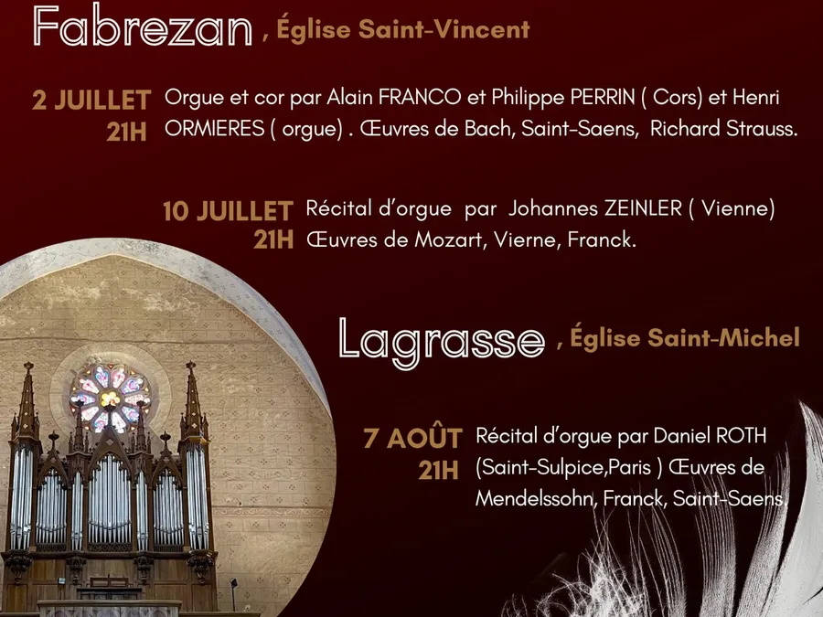 Image du carousel qui illustre: Festival Orgues Et Musique En Corbières à Lagrasse