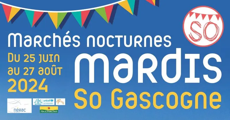 Image du carousel qui illustre: Marchés nocturnes "Mardis So Gascogne" à Nérac