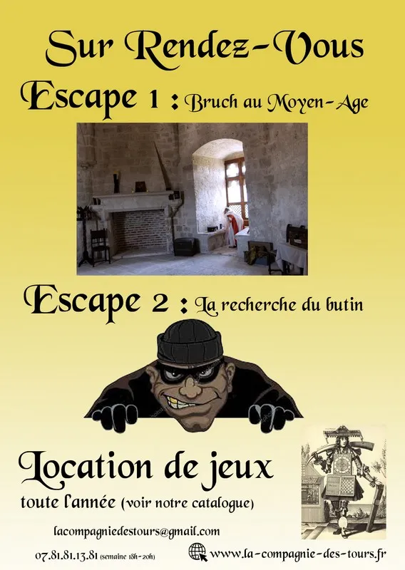 Image du carousel qui illustre: Escape Game de la Compagnie des Tours à Bruch