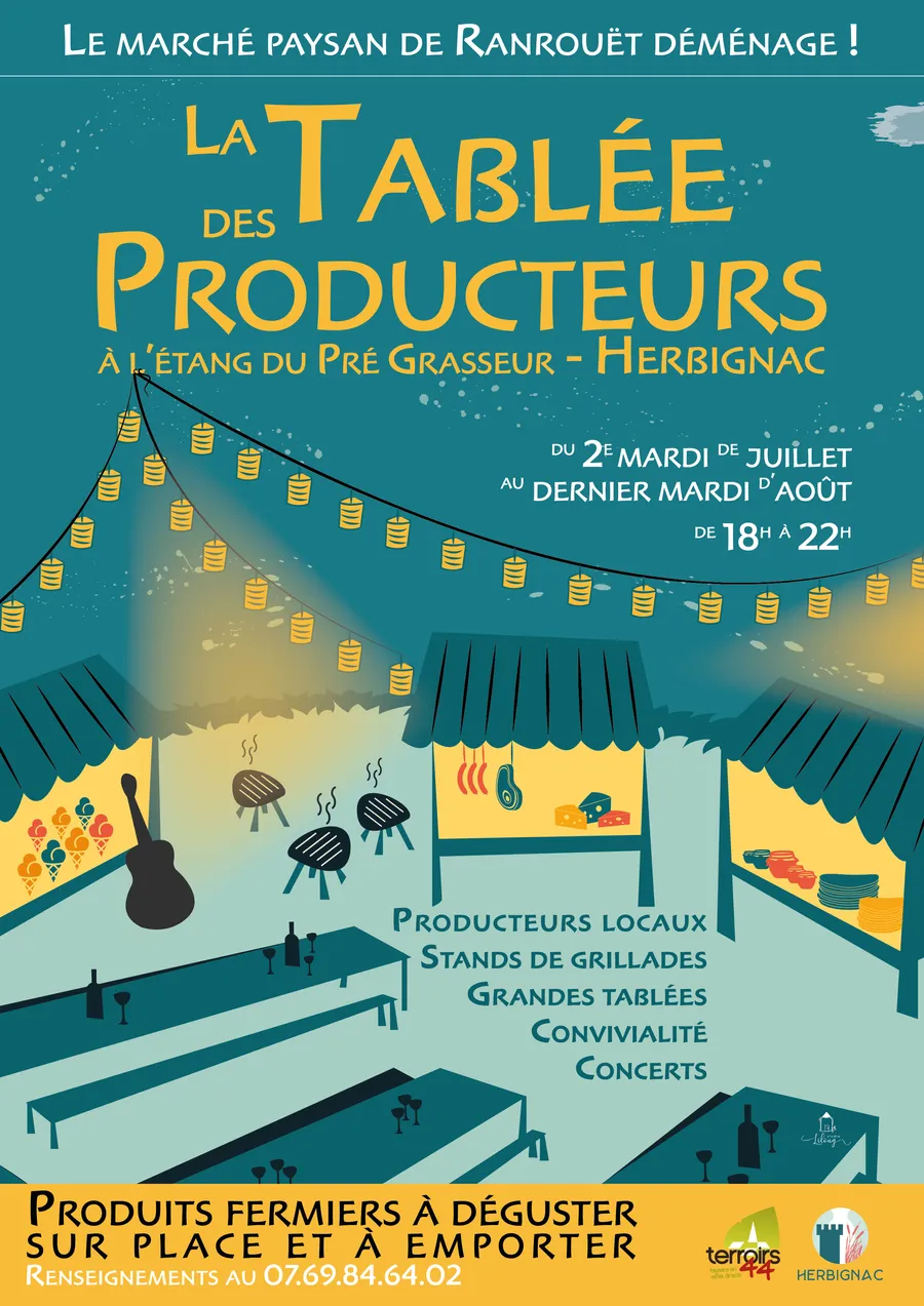 Image du carousel qui illustre: La tablée des producteurs - Marché d'été à Herbignac