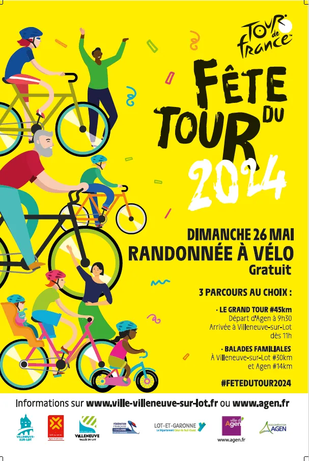 Image du carousel qui illustre: Fête Du Tour 2024 - Randonnées À Vélo à Villeneuve-sur-Lot