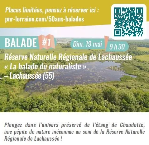 Image du carousel qui illustre: 50 Ans Du Parc Naturel Régional De Lorraine 'la Balade Du Naturaliste' à Lachaussée