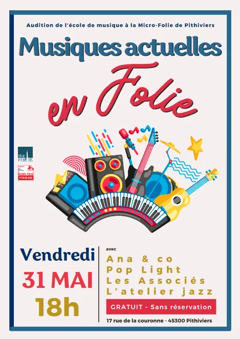 Image du carousel qui illustre: Musiques Actuelles En Folie à Pithiviers