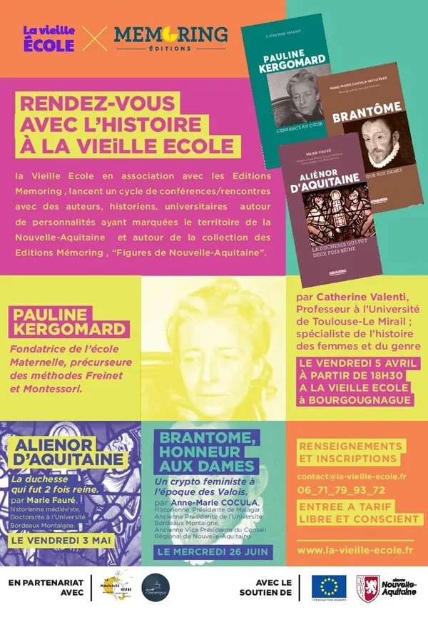 Image du carousel qui illustre: Rendez-vous Avec L'histoire - Conférence De Anne-marie Cocula à Bourgougnague
