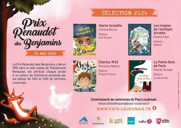 Image du carousel qui illustre: Les auteur.e.s du Prix Renaudot des Benjamins 2024 en dédicace à Loudun