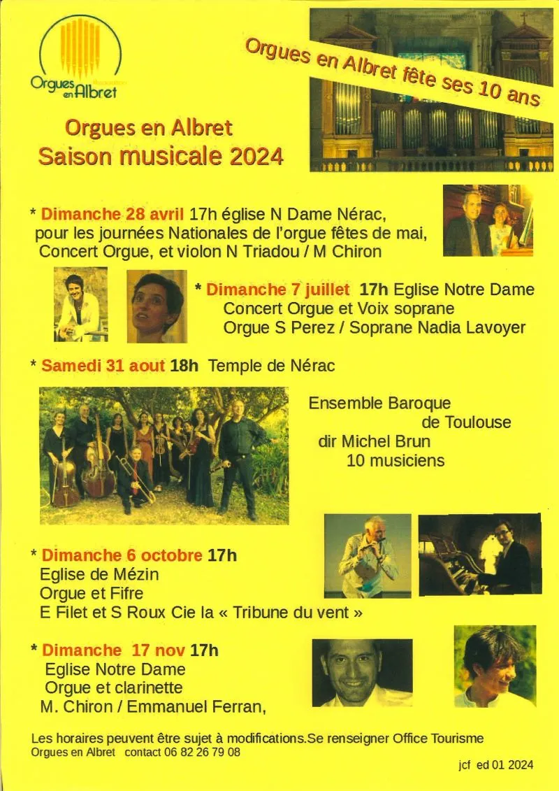 Image du carousel qui illustre: Orgues en Albret : Concert orgue et fifre à Mézin