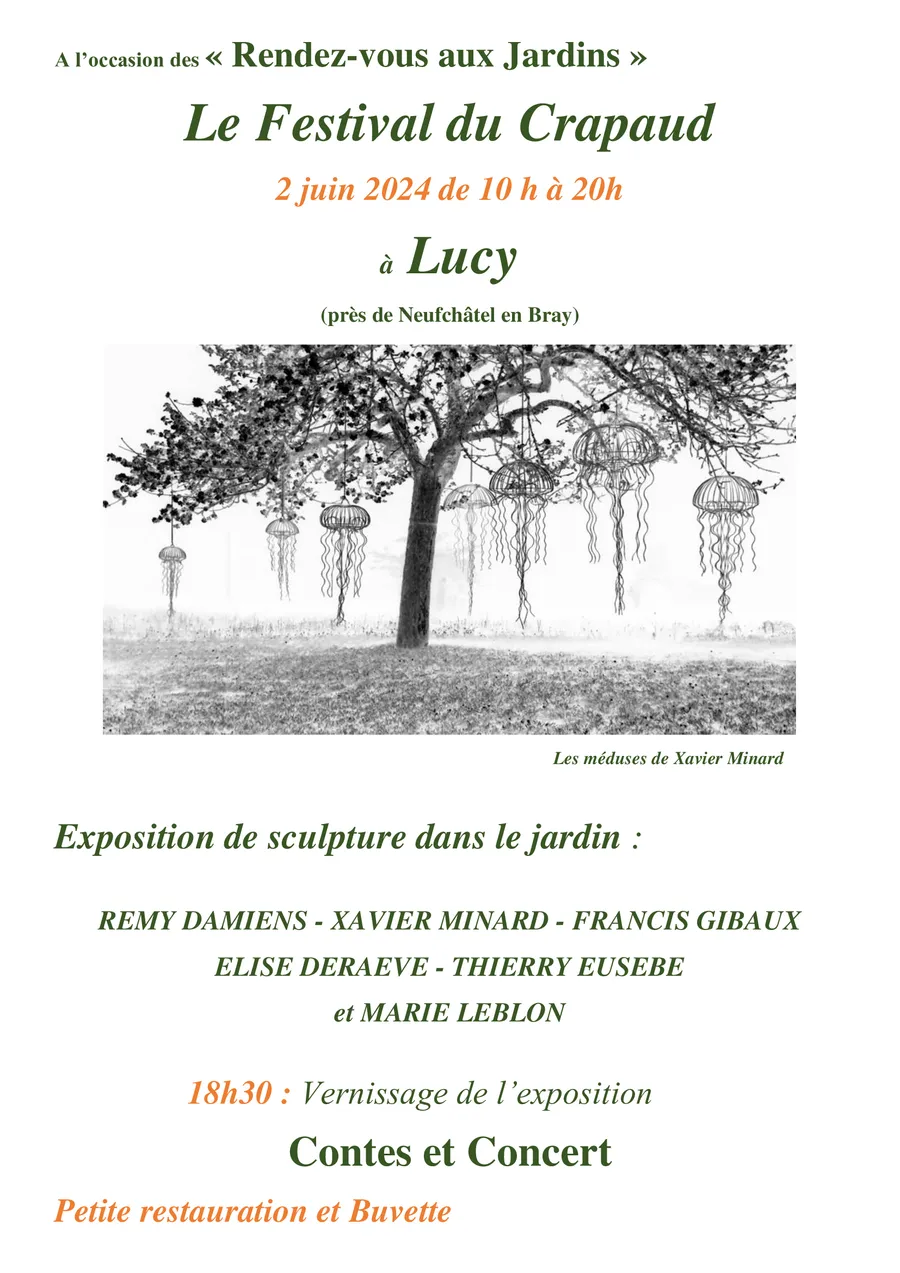 Image du carousel qui illustre: Exposition de Sculpture dans le jardin du Crapaud à Trois Pattes à Lucy