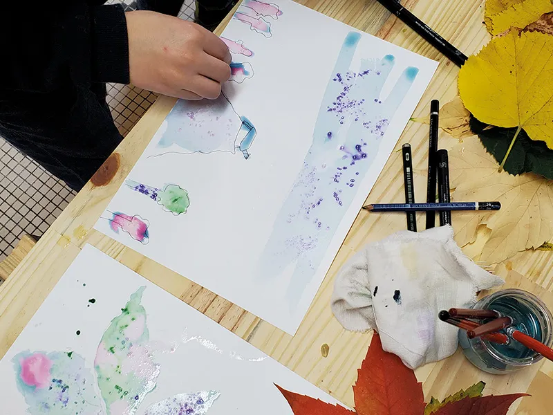 Image du carousel qui illustre: Atelier - Parent/enfant - Peinture Magique à Montrésor
