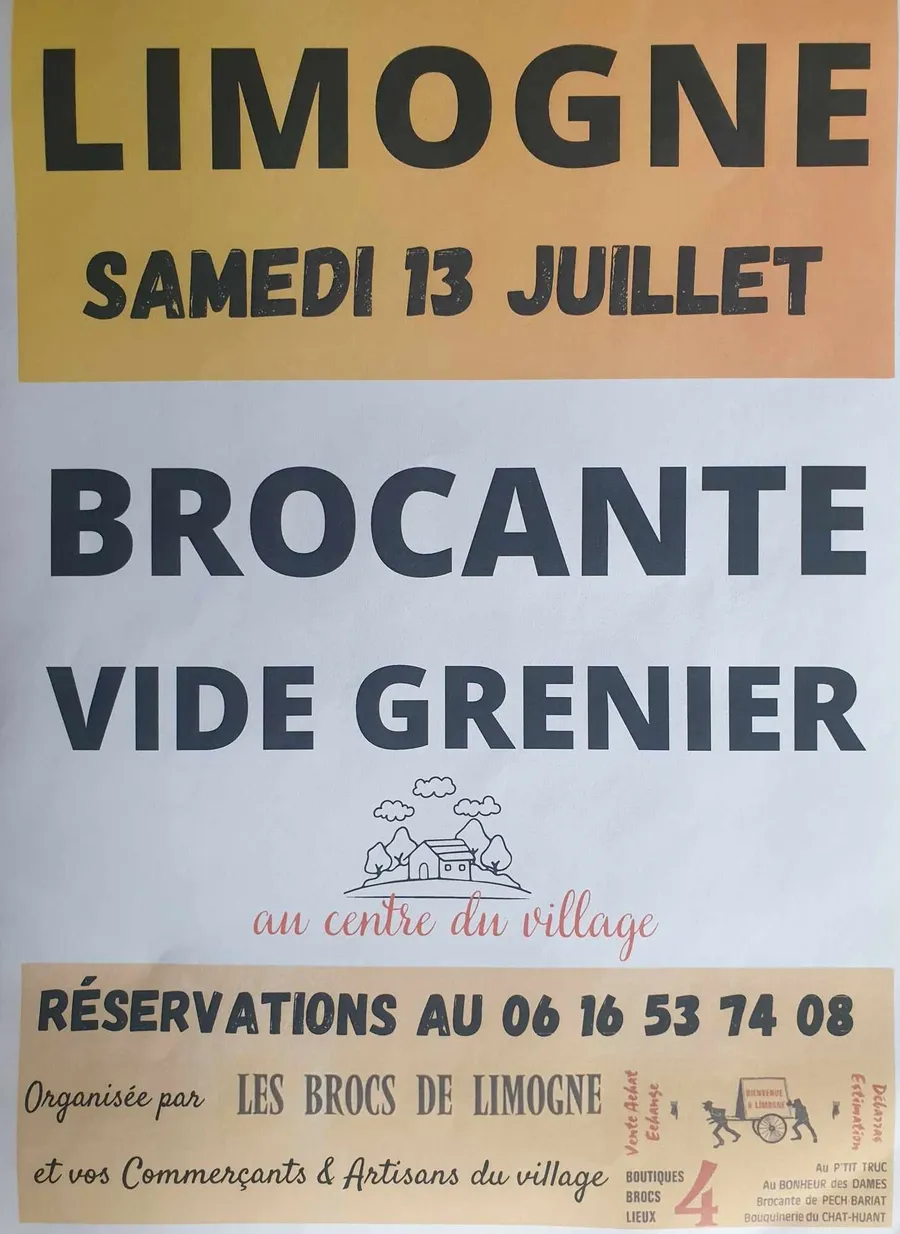 Image du carousel qui illustre: Brocante/vide-greniers À Limogne-en-quercy à Limogne-en-Quercy