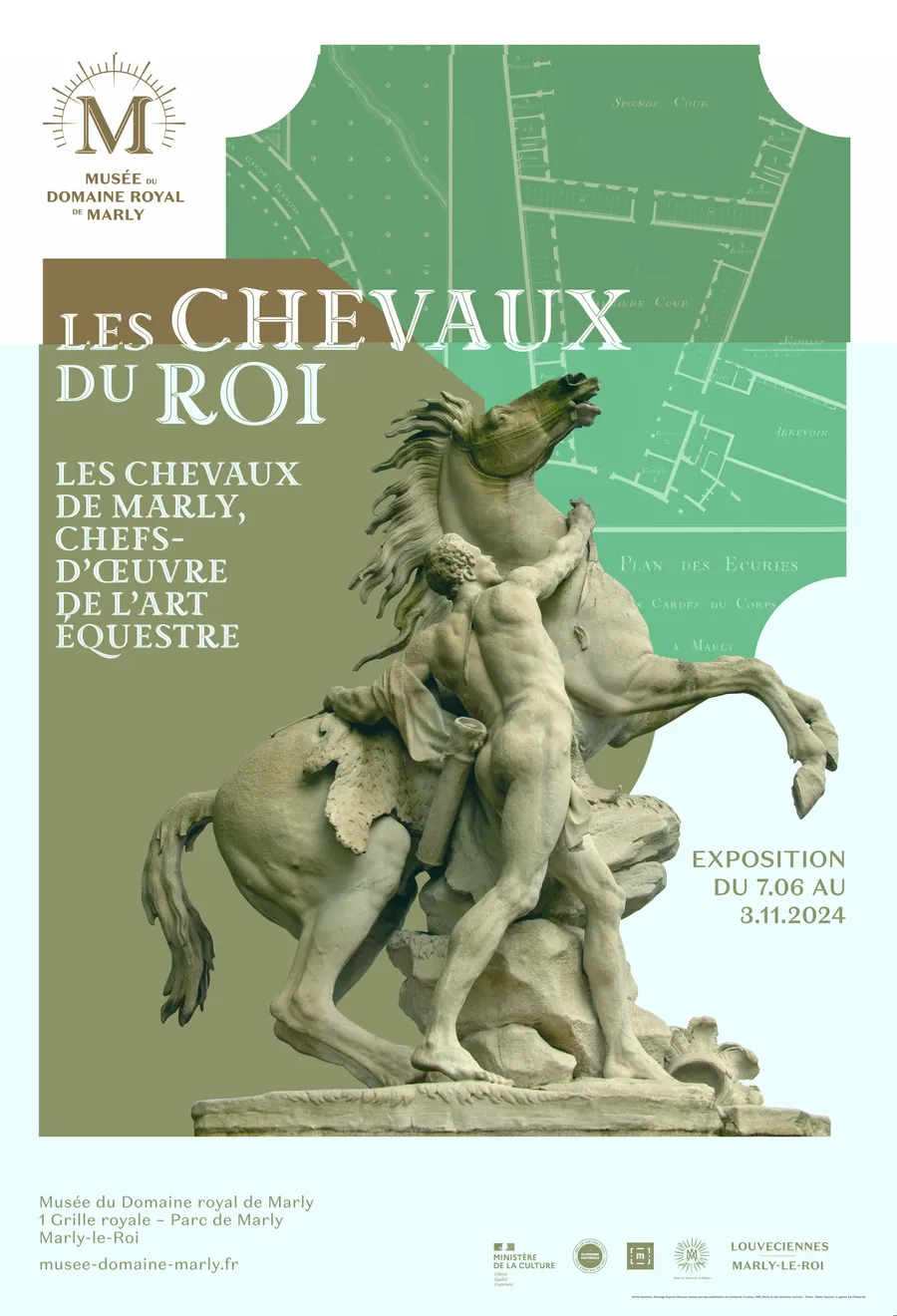 Image du carousel qui illustre: Les chevaux de Marly à Marly-le-Roi