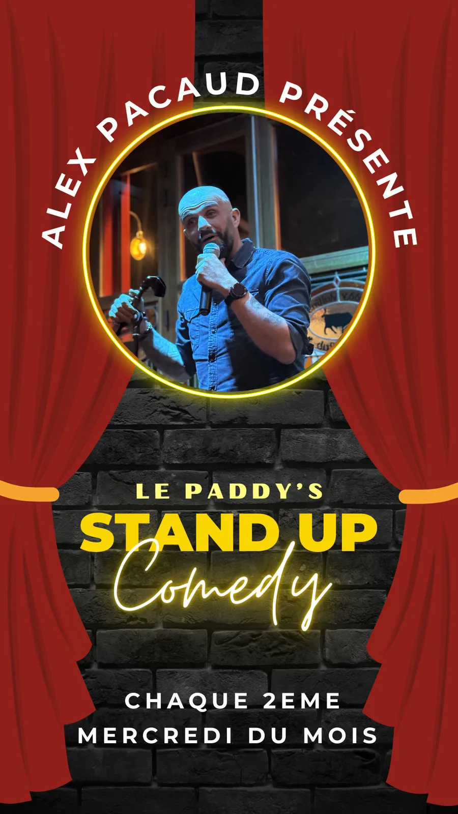 Image du carousel qui illustre: Paddy's stand up comedy à Arles