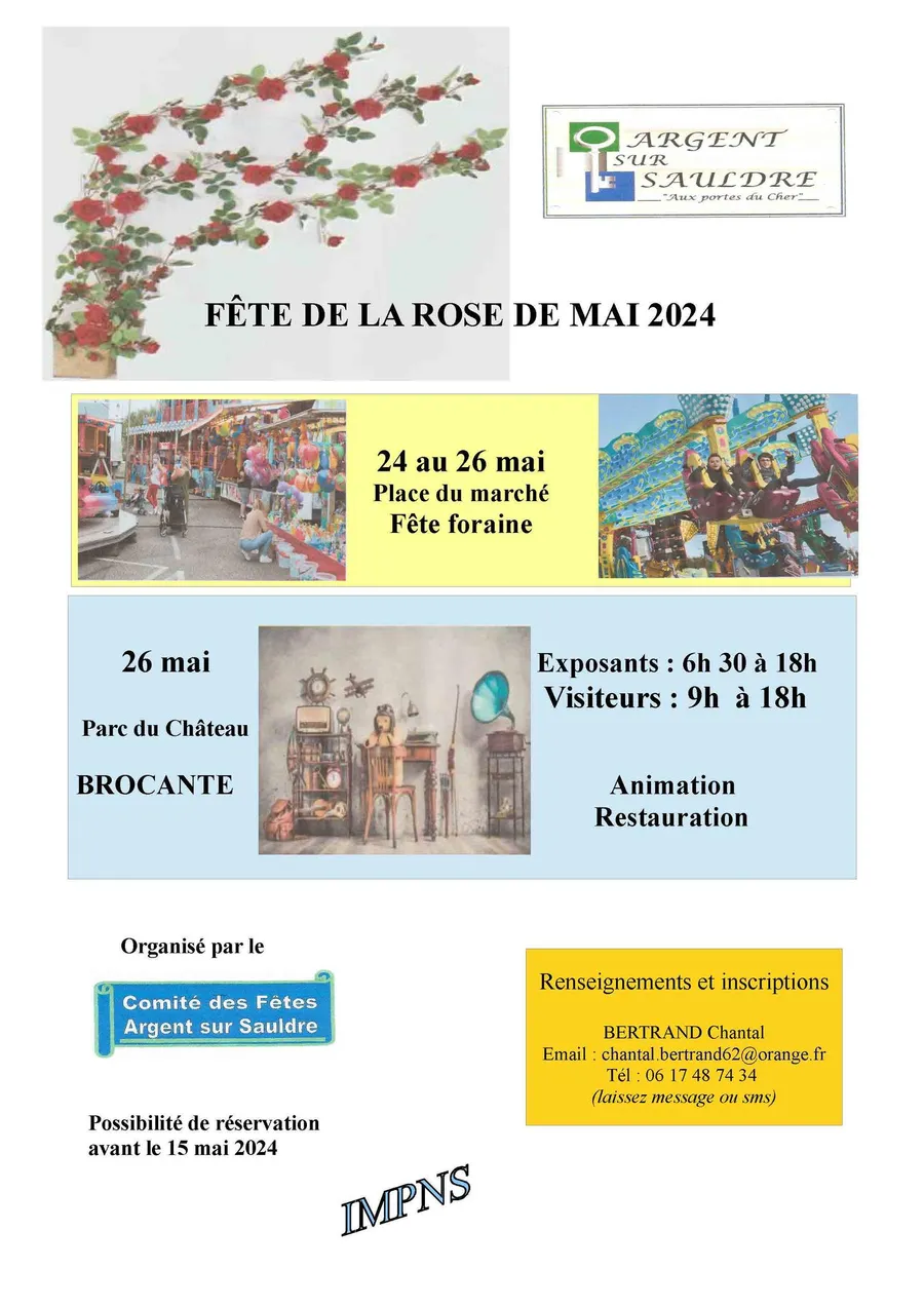 Image du carousel qui illustre: Fête De La Rose De Mai à Argent-sur-Sauldre