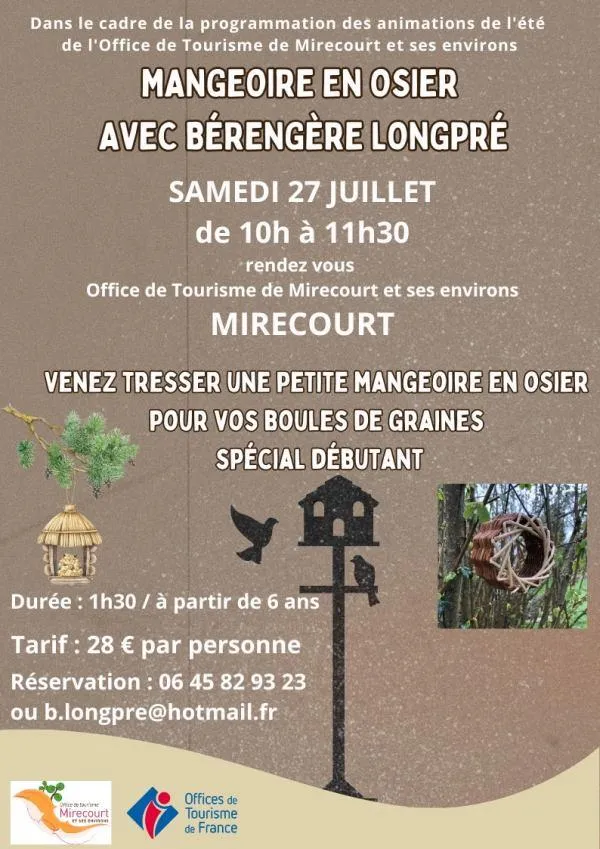 Image du carousel qui illustre: Vannerie : Fabrication Mangeoire En Osier Avec Bérengere à Mirecourt