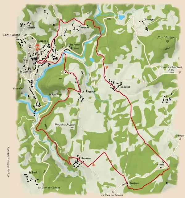 Image du carousel qui illustre: Le chemin de paradis à Corrèze